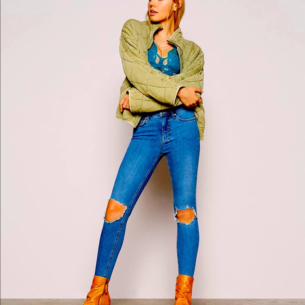 Free People Distressed Denim